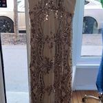 Boutique Gold / Tan Lace Prom Dress Photo 1