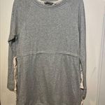 Athleta Womens medium Light Gray Cinched Waist Sweater Dress Photo 2