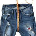 Judy Blue Stretch Distressed Skinny Jeans With Mexican Baja Exposed Fabric 26 Photo 7