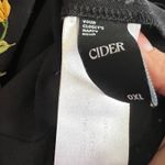 Cider Black Embroidered Floral Bustier Tank Top Corset Romantic Renaissance Medium Photo 2