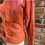 Tracy Reese  (Neiman Marcus) NWT orange linen blend coat with pink sheen / 8 Photo 2