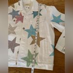 All The Stars Rhinestone Denim Jacket in White size M Size M Photo 12