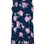 Vintage Y2K Premier International Women’s 18W Blue Floral Zipper Back Tank Dress Photo 0