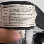 Current/Elliott Black Antique Lace Brocade Print Ankle Skinny Jeans Size 30 Photo 5