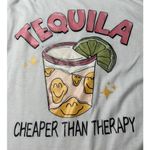 SheIn : White Tequila Cartoon Tee Photo 4