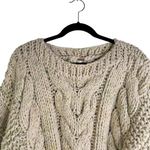 Free People Cozy Cabin Sweater Chunky Knit Cropped Small Photo 2