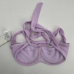 l*space L* Camellia Bikini Top Size Small Peony Lavender Lilac Purple Textured Swim Photo 2