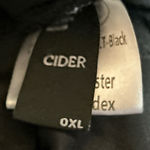 Cider Women's Black Velvet Lace Sleeve Top Size 0XL Photo 3