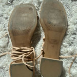 Jeffrey Campbell Agate Leather Low Block Heel Wrap Up Sandals Photo 8