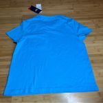 Reebok  Women's Bold Cyan Training Identity Classic logo Pocket T-Shirt|Size:S Photo 13