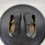 Lucky Brand  Jedrek Womens Wedge Size 11 Black Leather Open Toe Slip On Pump Heel Photo 6