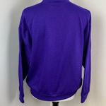 Vintage Pebble Court Purple Christmas Bow Mock Turtleneck Sweatshirt Large Photo 4