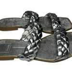 Dolce Vita Women's Size 8 Silver Braided Indy Slip On Strappy Sandals Photo 7