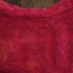 Charlie Paige  tank top embroidered‎ with 3 buttons pink and orange. Size Large Photo 4