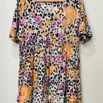 Andrée Andree Boutique multi colored leopard dress sz Medium Photo 0