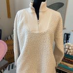 Aerie Women’s White Sherpa Quarter-Zip Pullover Cozycore Casual Lounge XS Photo 0