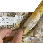 ASTR NWOT  The Label Cap Sleeve Floral Cut Out Mini Dress in Yellow Multi Size M Photo 11