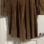 Bisou Bisou Vintage Y2K Brown Corduroy Like Bias Cut Coat Size XL Boho Photo 8