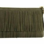 India Hicks  suede Dougal fringe clutch Photo 2