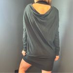 Dark Green Open Back Knit Dress Size M Photo 2