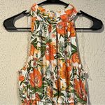 Petal and Pup Orange Floral Halter Cut Out Maxi Dress size 8 Photo 4