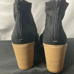 Abound  WO SIZE 9 BLACK OPEN TOE ANKLE BOOTIE 3” HEEL GOOD CLEAN CONDITION Photo 5