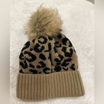 None Leopard knitted cap black and brown Photo 1