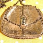 Banana Republic  Crossbody Bag Chain Strap Gold Small Purse Photo 0