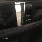 Topshop NWOT Black Real Suede Button Skirt 8 Photo 2