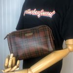 Ralph Lauren Vintage Tartan Plaid Top Zipper Clutch Makeup Toiletry Travel Bag Photo 7