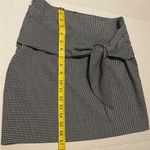Mango MNG by Women B&W Plaid Skirt with Front Bow NWOT Small Photo 4