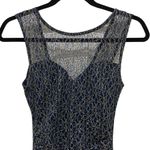 Lipsy London  Navy Blue & Gold Lace Bodycon Evening Gown 4 Photo 1