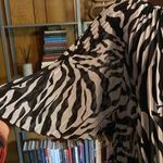 Black and White Zebra Print Trapeze Dress Photo 5