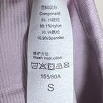 Halara  Ribbed Tank Top with Built in Bra in Lilac Cream Photo 5