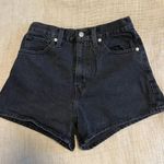 Levi’s High-Waisted Black Denim Shorts Photo 0