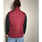 J Crew Red Classic Quilted Puffer Vest Size Medium Photo 2