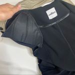 Airfield Button Down Long Sleeve Black Jacket Khaki Satin Trim M Size M Photo 4