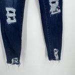 American Eagle Women's High Rise Jegging Crop Blue Jeans Size 00 destroyed Photo 5