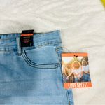 One 5 One Size L Blue Denim Button-Front Pencil Jean Skirt Knee length Photo 2