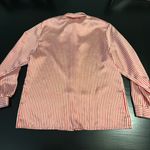 Vintage Russ Red and White Striped Blouse with Bow size women’s 14 made in USA Photo 7