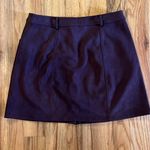 Naked Zebra Front Button up Faux Suede Skirt Photo 1