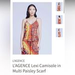 L'Agence L’AGENCE LEXI camisole in multi paisley scarf small $150 NWOT Photo 2