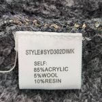 Gianni Bini Gray and Gold Cropped Sweater with Twist Back Detail Size Small Photo 7