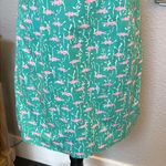 Lilly Pulitzer  White Label Teal Pink Fish Lined Dress Size Medium Photo 2