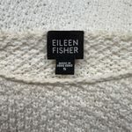 Eileen Fisher Women's White Pullover Sweater Size S Long Sleeve Boat Neck Casual Photo 5
