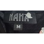 Haha Slinky Maxi Dress Black Spaghetti Strap Tie Back Formal Gown Black Size M Photo 4