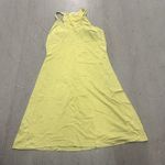 Athleta  Womens Lime Green Halter Swing Dress S Sleeveless High Neck Casual Photo 0