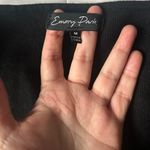 Emory park Women’s Black Ribbed Knit Long Sleeve Top Photo 2