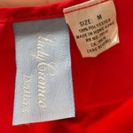 Lady Cameo Vintage 90s Red Satin Silky Pleated Lingerie Intimate Mini Slip Dress Size M Photo 5