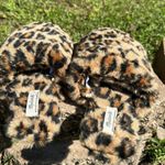 Madewell NWOT  The Scuff Slipper Leopard Faux Fur 6 M Photo 7